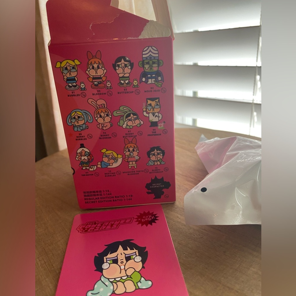 POP MART Crybaby The PowerPuff Girls Series - Sleepy Buttercup - OB, Wrapped - Picture 5 of 7